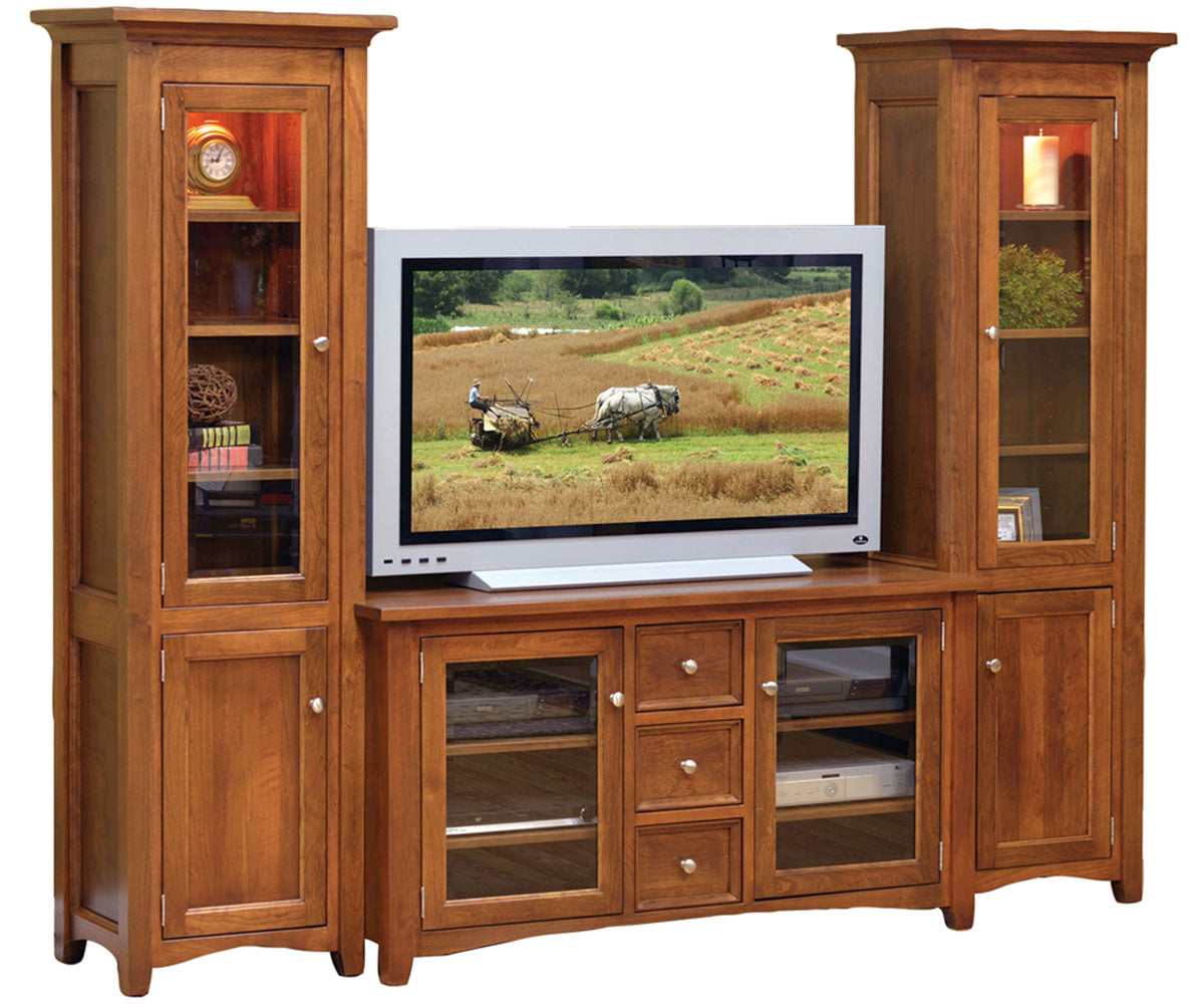 Garnet Hill Wall Unit - Center and Bookcases