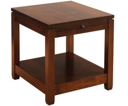 Antigo End Table with Pull-out