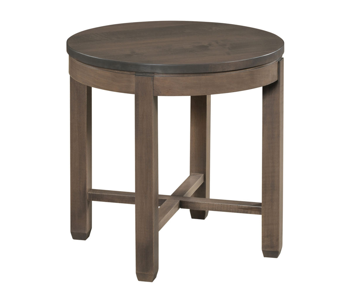 Antigo X 24" Round End Table