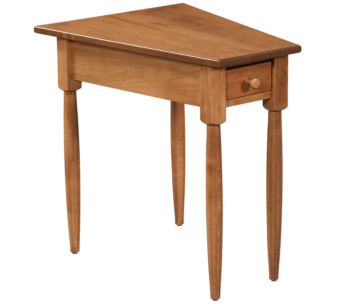 Emerald Wedge End Table – 10"-19"W