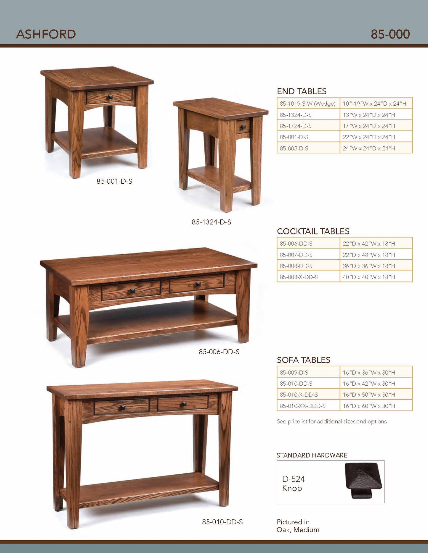 Ashford Cocktail Table – 42"W