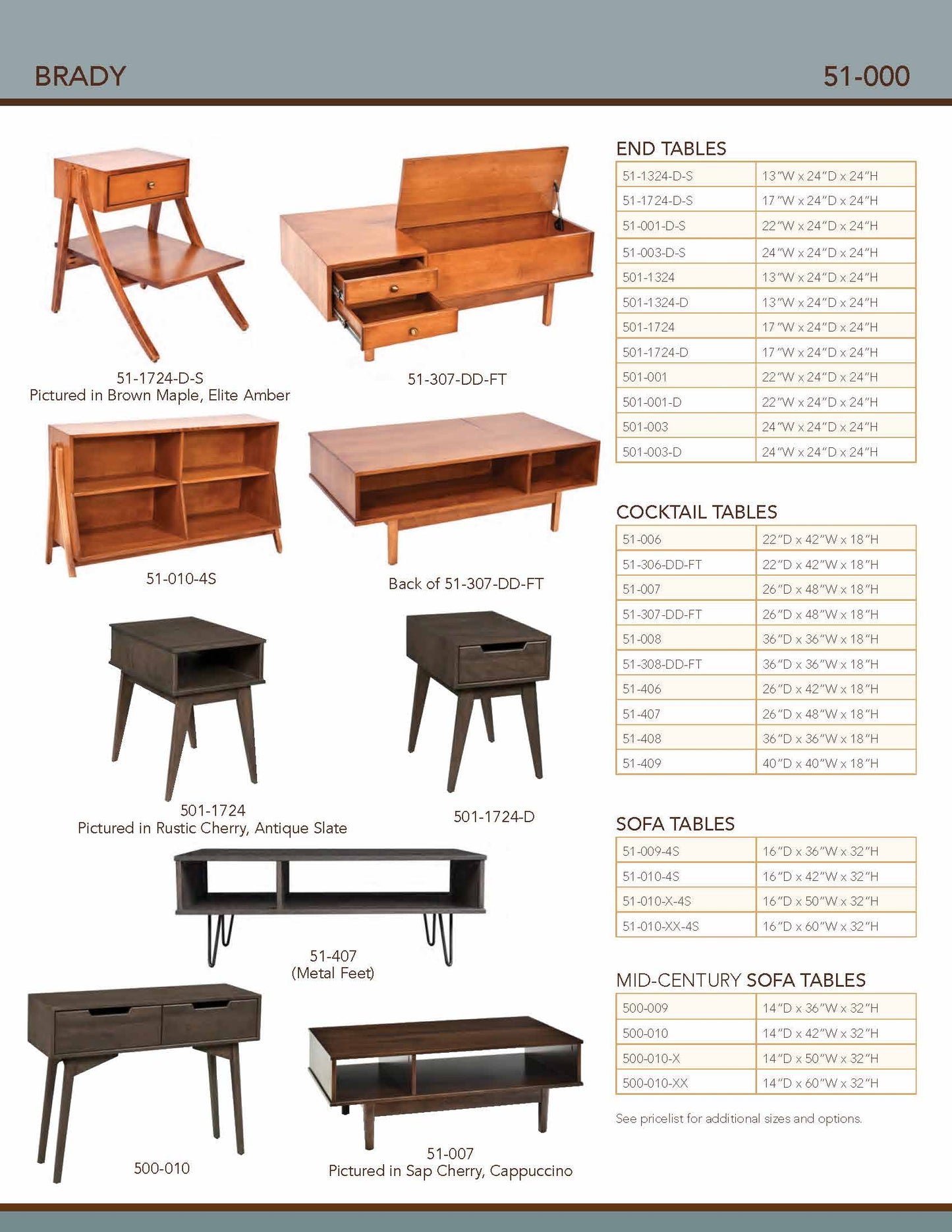 Brady Sofa Table – 48"W