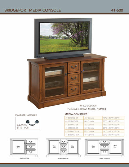Bridgeport 56" Media Console