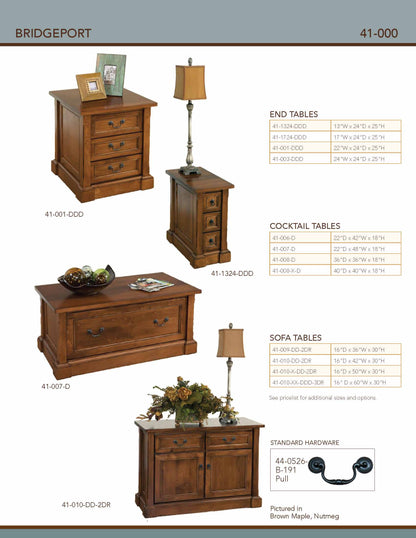 Bridgeport Sofa Table – 42"W