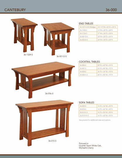 Canterbury End Table – 13"W