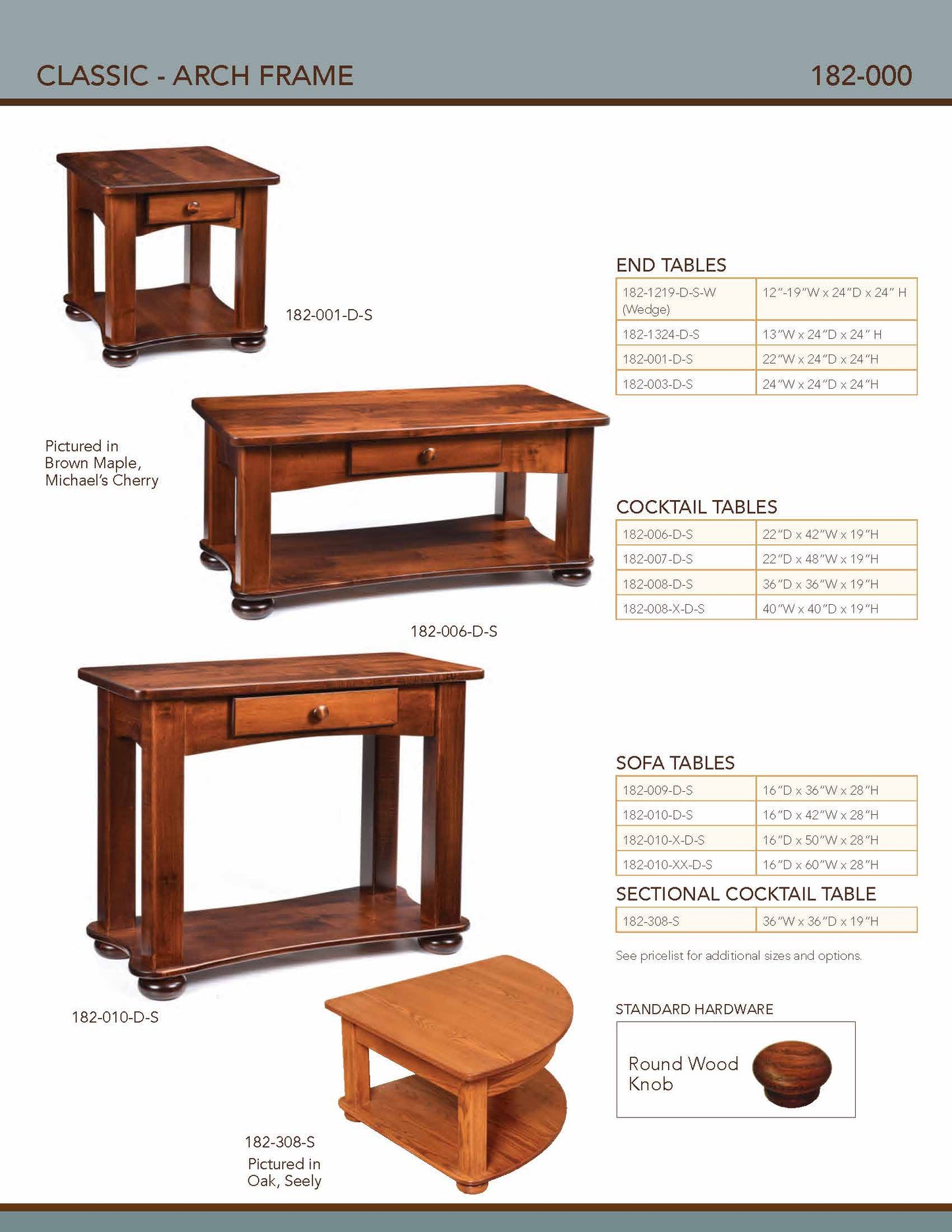 Classic - Arch Frame Sofa Table – 42"W