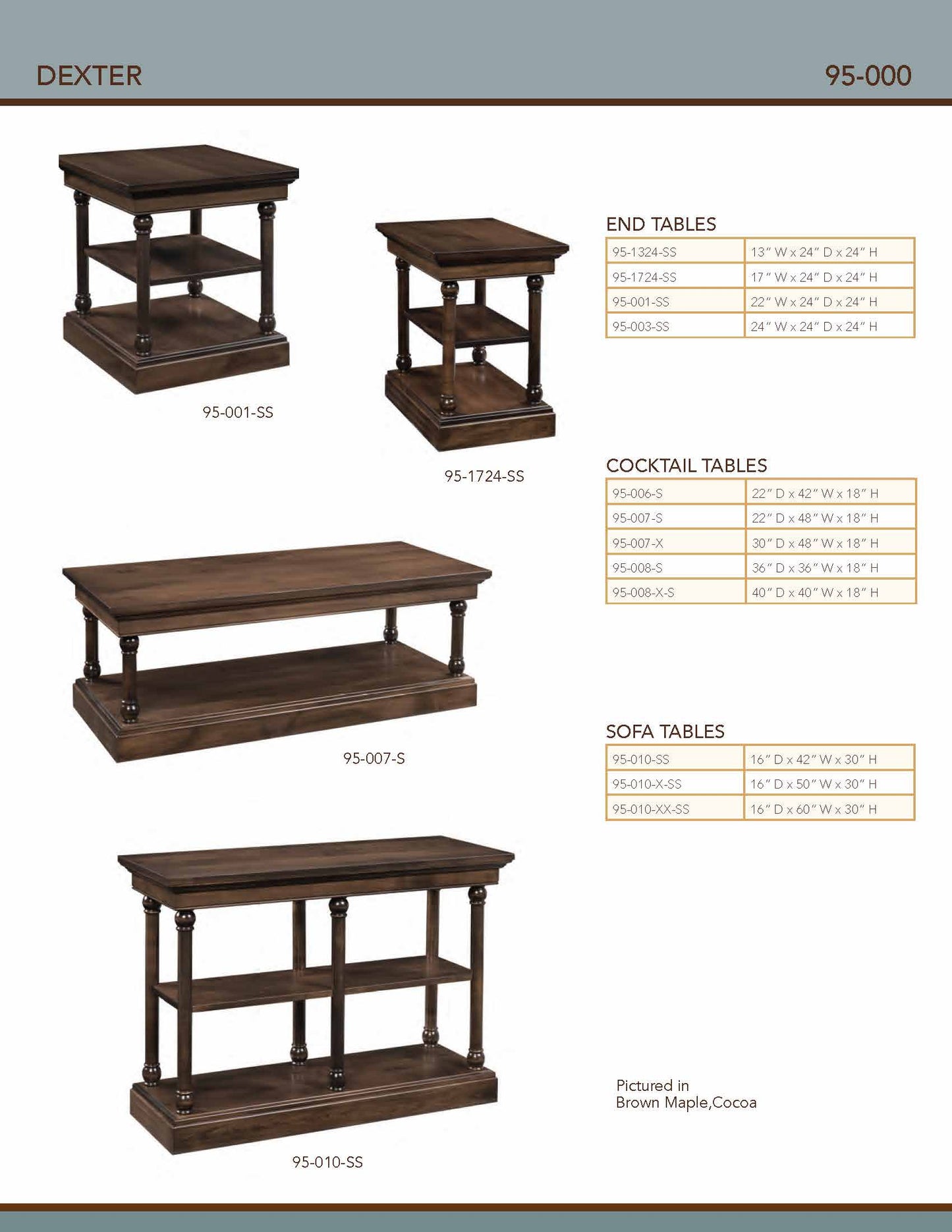 Dexter Sofa Table – 42"W