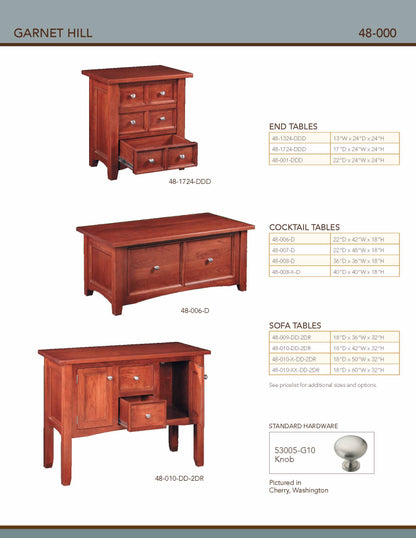 Garnet Hill Sofa Table – 42"W