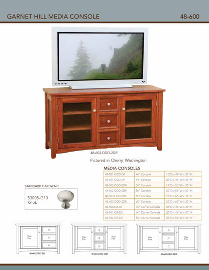 Garnet Hill 56" Media Console
