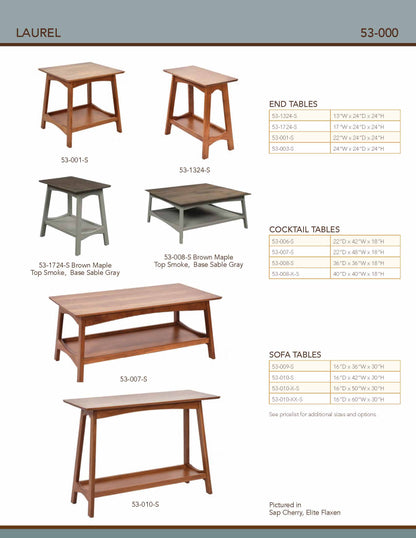 Laurel End Table – 13"W