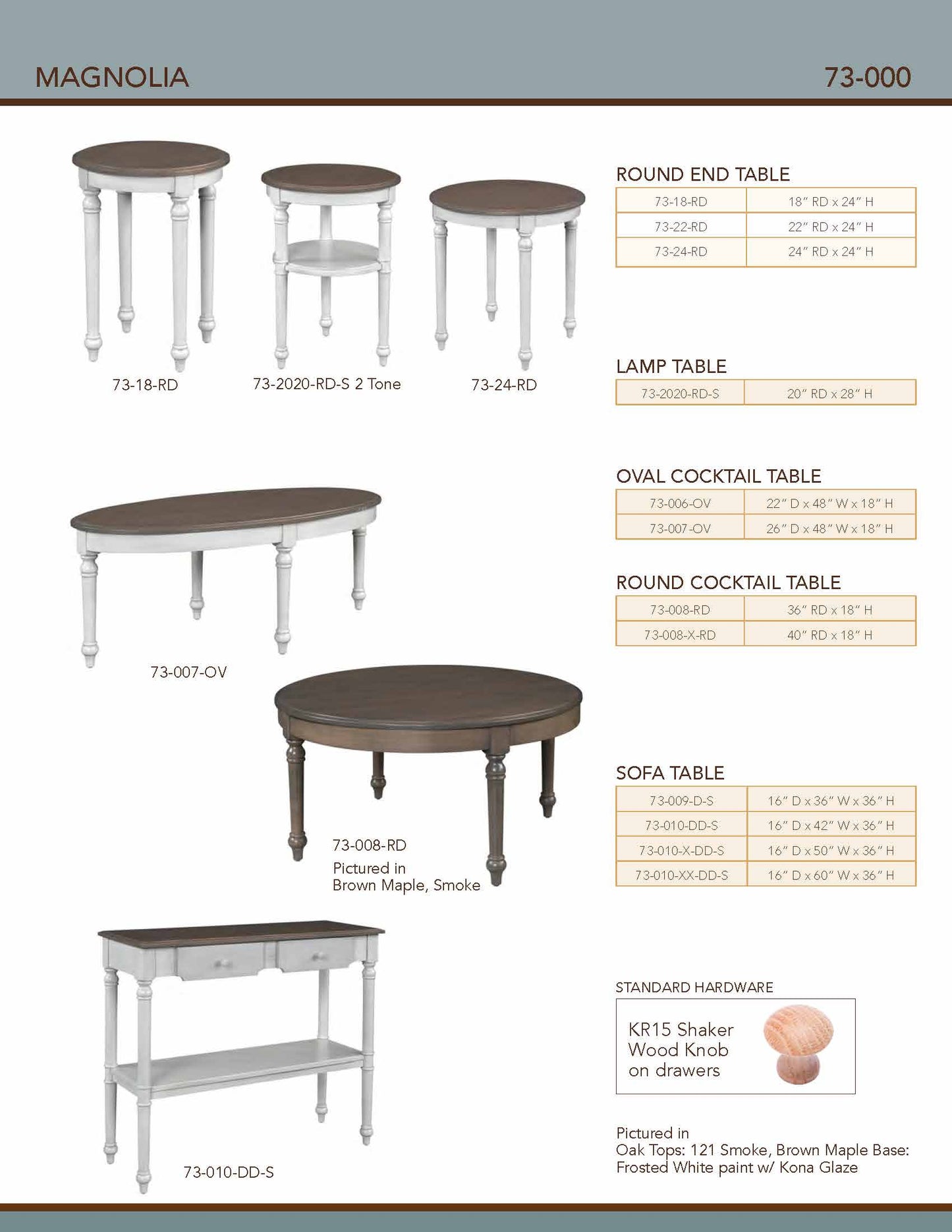 Magnolia Sofa Table – 42"W