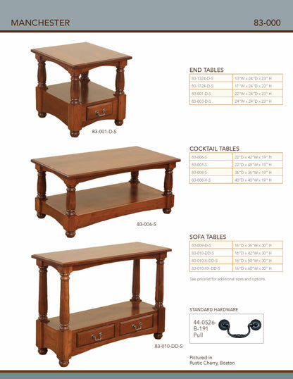 Manchester Cocktail Table – 42"W