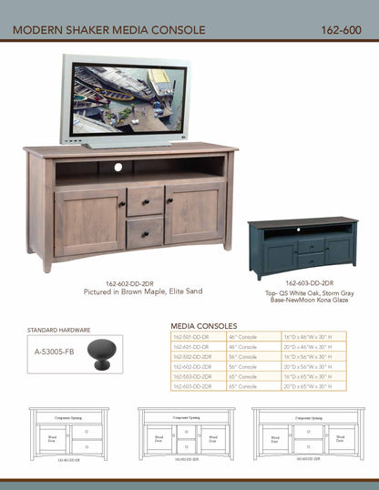 Modern Shaker 65" Media Console