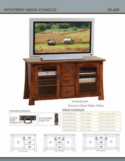 Monterey 56" Media Console