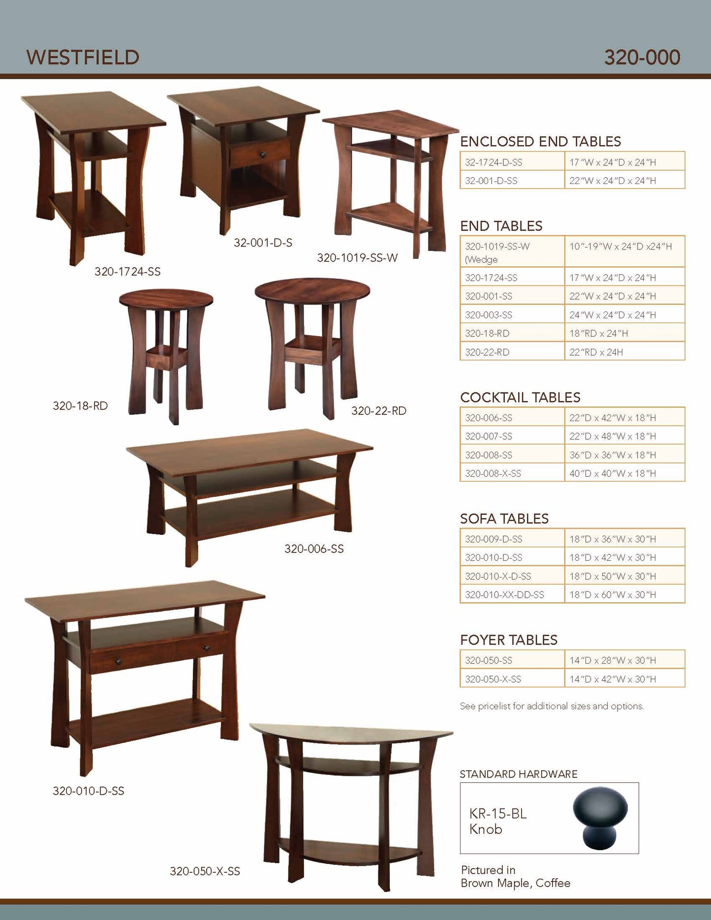 Westfield Foyer Table – 42"W