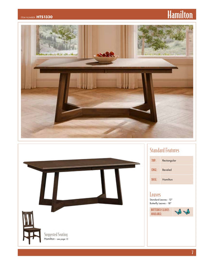 Hamilton Double Pedestal Table