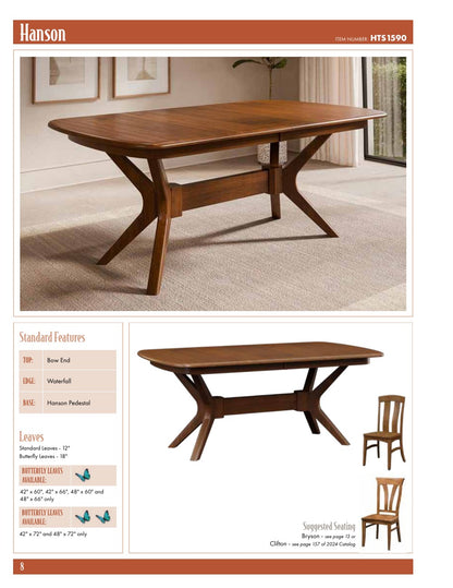 Hanson Double Pedestal Table