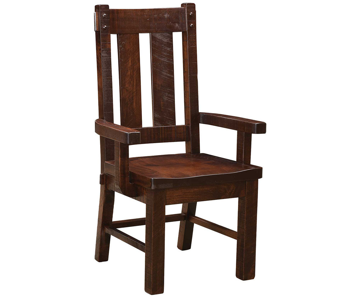 Houston Saw-Marked Arm Chair