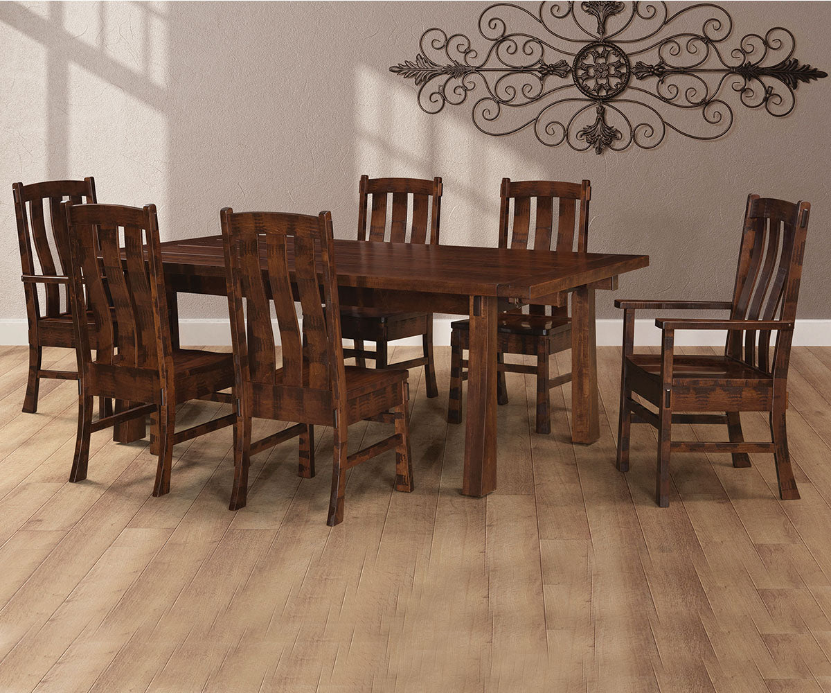 Huron Saw-Marked Farmhouse Table