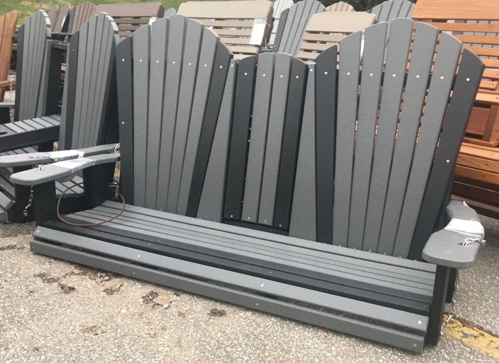 Poly 5′ Adirondack Swing with Fold Down