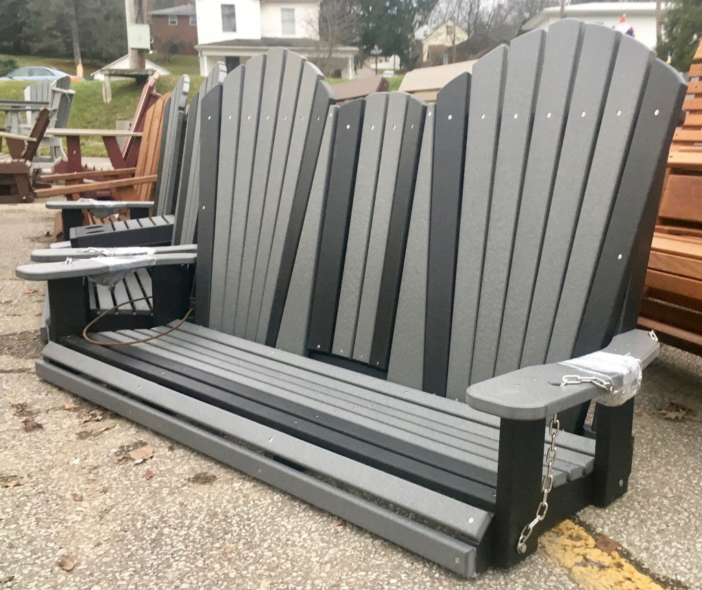 Poly 5′ Adirondack Swing with Fold Down