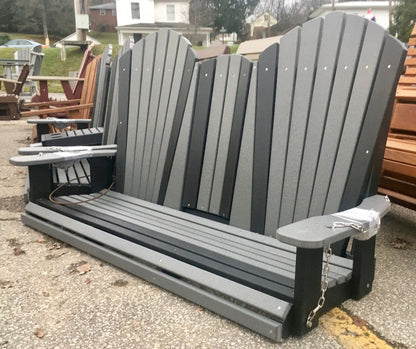 Poly 5′ Adirondack Swing with Fold Down