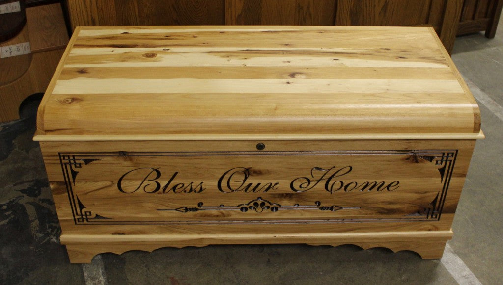 Standard Size Waterfall Blanket Chest with Two-Tone Engraving