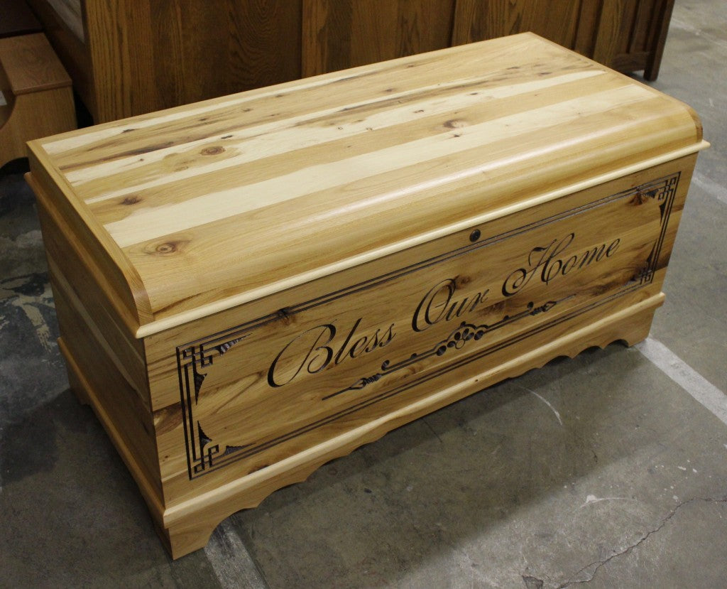 Standard Size Waterfall Blanket Chest with Two-Tone Engraving