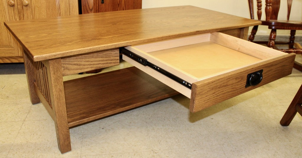 Mission Coffee Table w/ Drawer