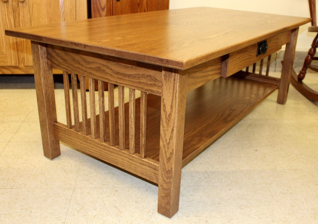 Mission Coffee Table w/ Drawer