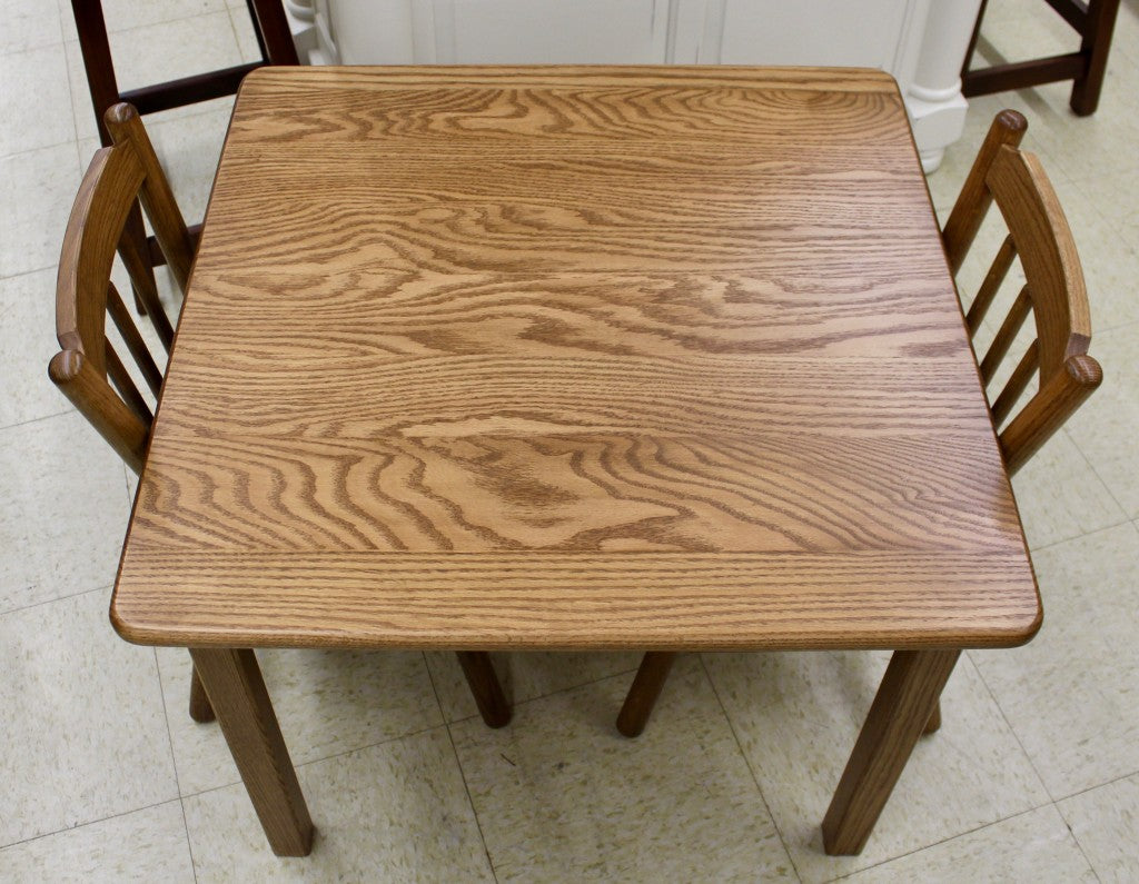 Square Child’s Table with Two Chairs