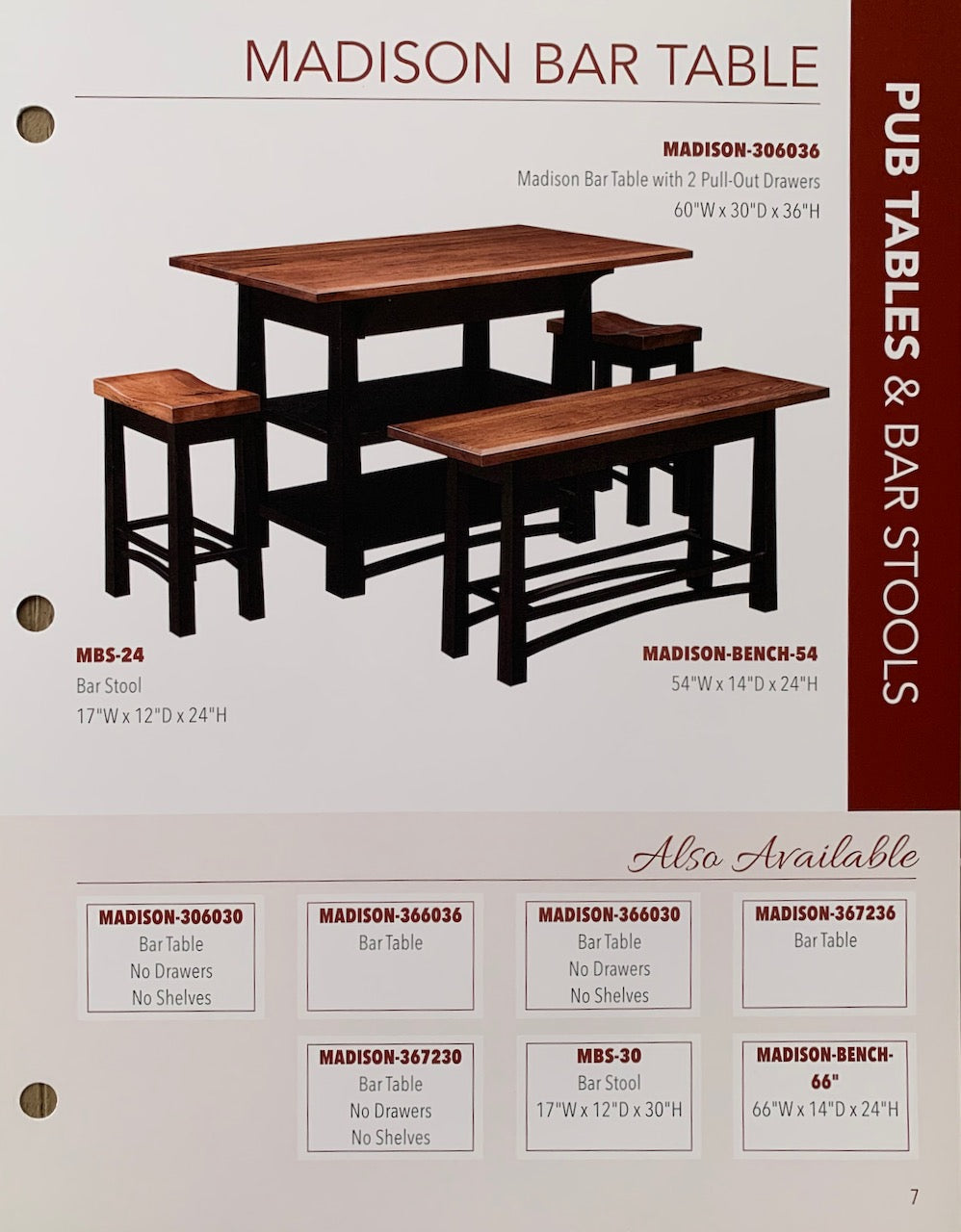 Madison Gathering Table and Chair Set
