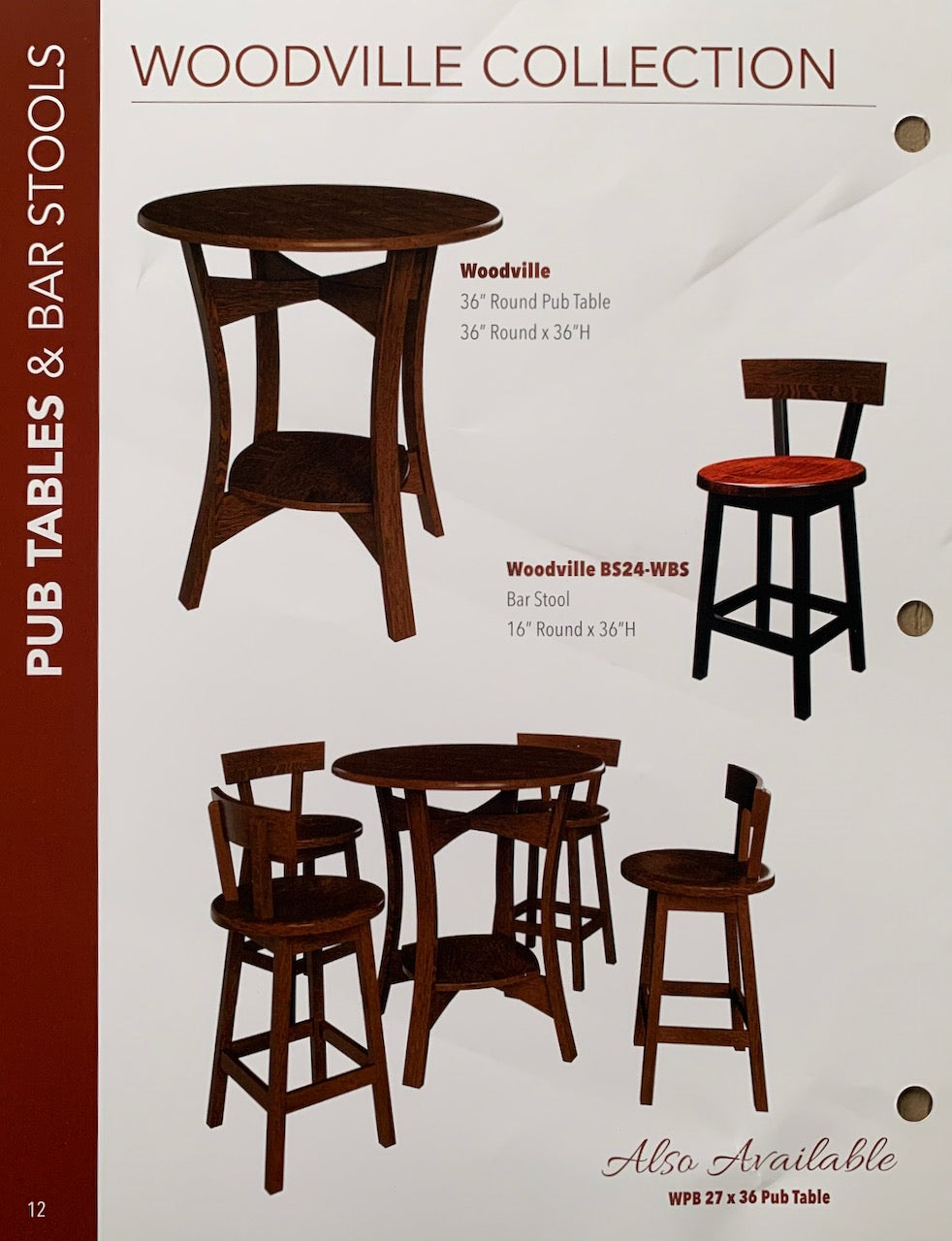 Woodville Gathering Table and Chair Set