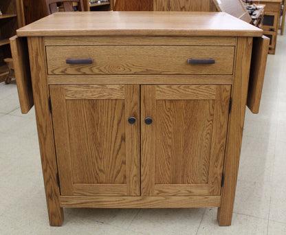Brookline Mission Island with Drop Leaf Top