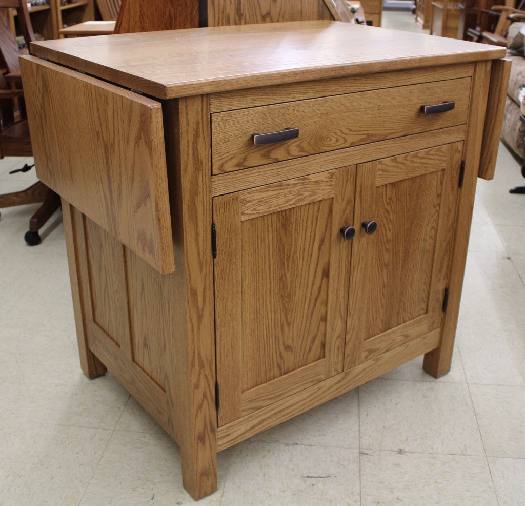 Brookline Mission Island with Drop Leaf Top
