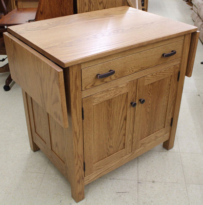Brookline Mission Island with Drop Leaf Top