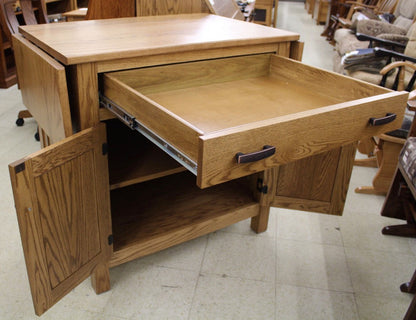 Brookline Mission Island with Drop Leaf Top