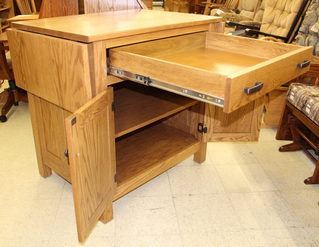 Brookline Mission Island with Drop Leaf Top