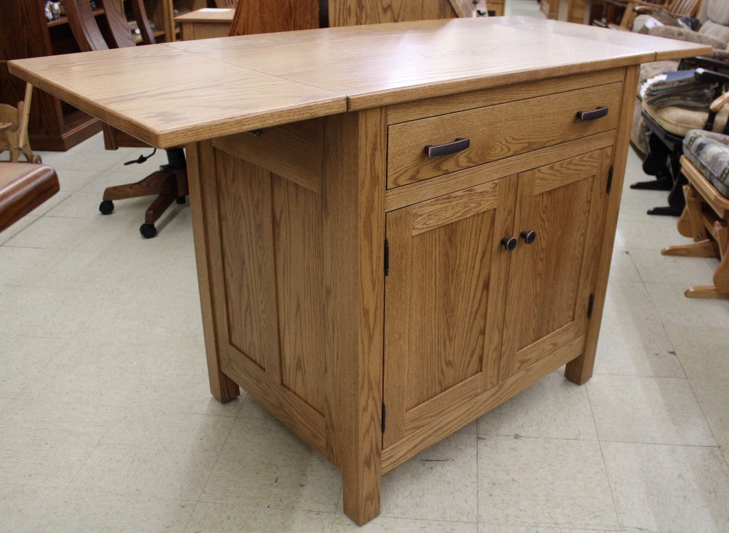 Brookline Mission Island with Drop Leaf Top