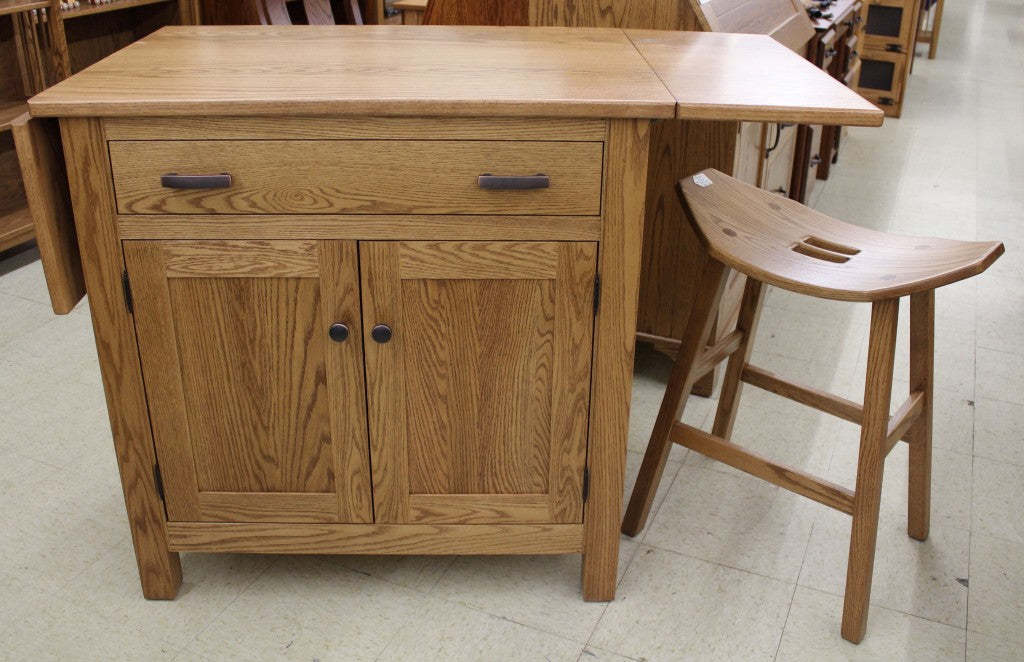 Brookline Mission Island with Drop Leaf Top