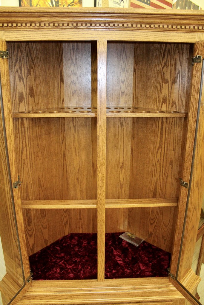 17 Gun Traditional Corner Cabinet