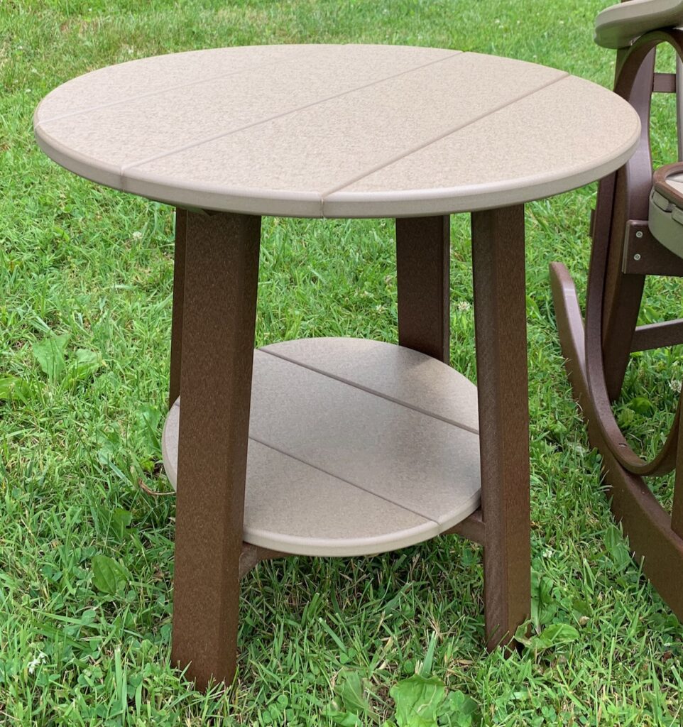 Poly Round End Table