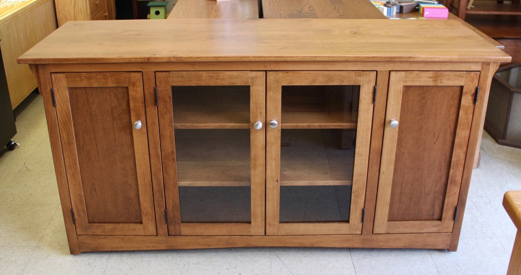 Mission 62″ TV Entertainment Center in Rustic Cherry