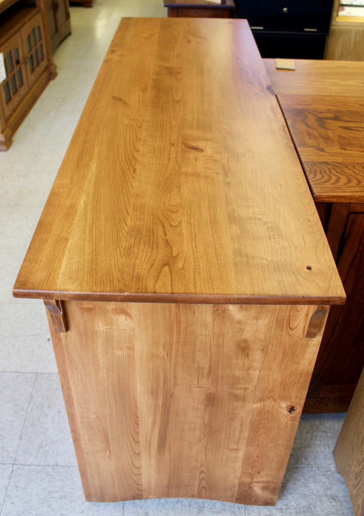Mission 62″ TV Entertainment Center in Rustic Cherry