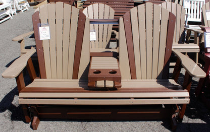 Poly 5′ Adirondack Glider with Fold Down