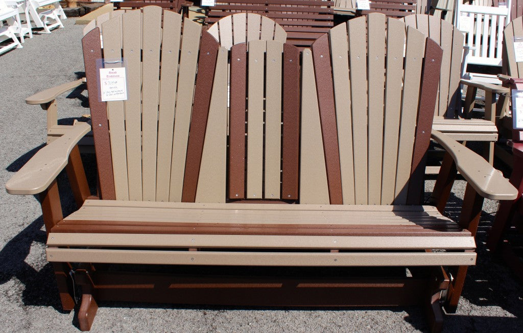 Poly 5′ Adirondack Glider with Fold Down