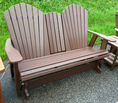 Poly 5′ Adirondack Glider with Fold Down