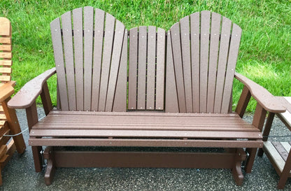 Poly 5′ Adirondack Glider with Fold Down