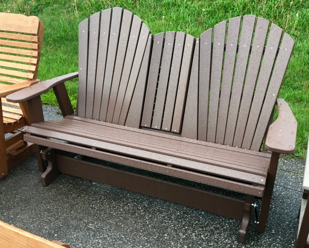 Poly 5′ Adirondack Glider with Fold Down