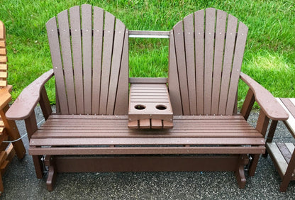 Poly 5′ Adirondack Glider with Fold Down